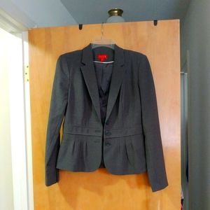 Elle Peplum gray blazer size 8